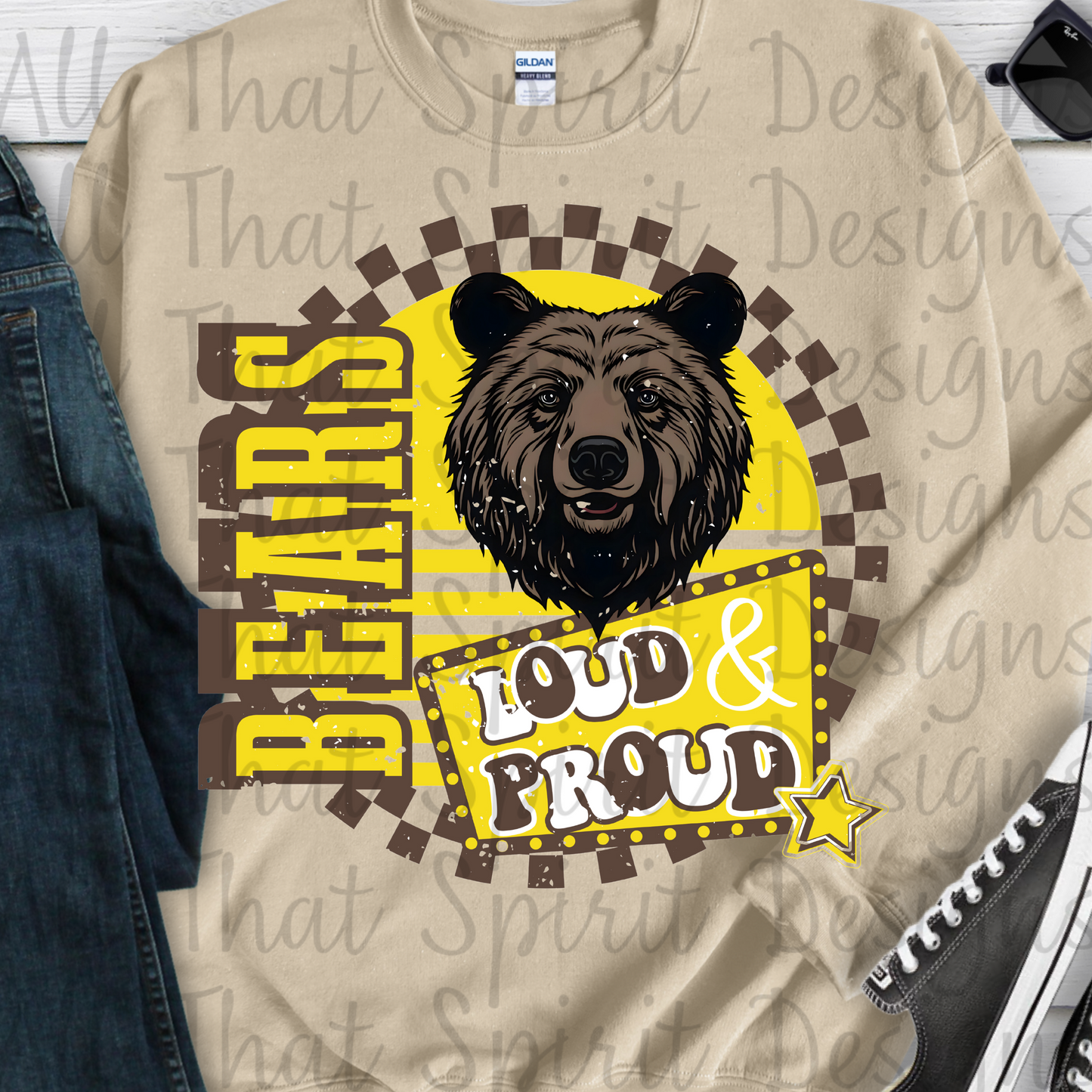 Loud and Proud Gold and Brown Bears