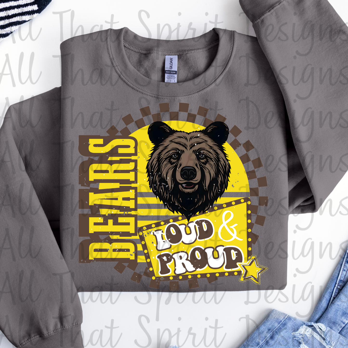 Loud and Proud Gold and Brown Bears
