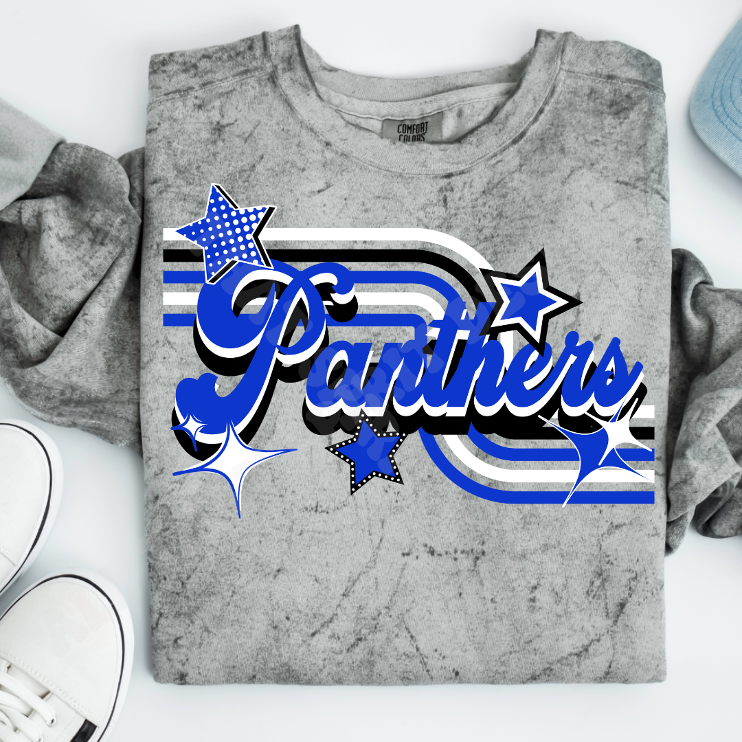Retro Blue Panthers