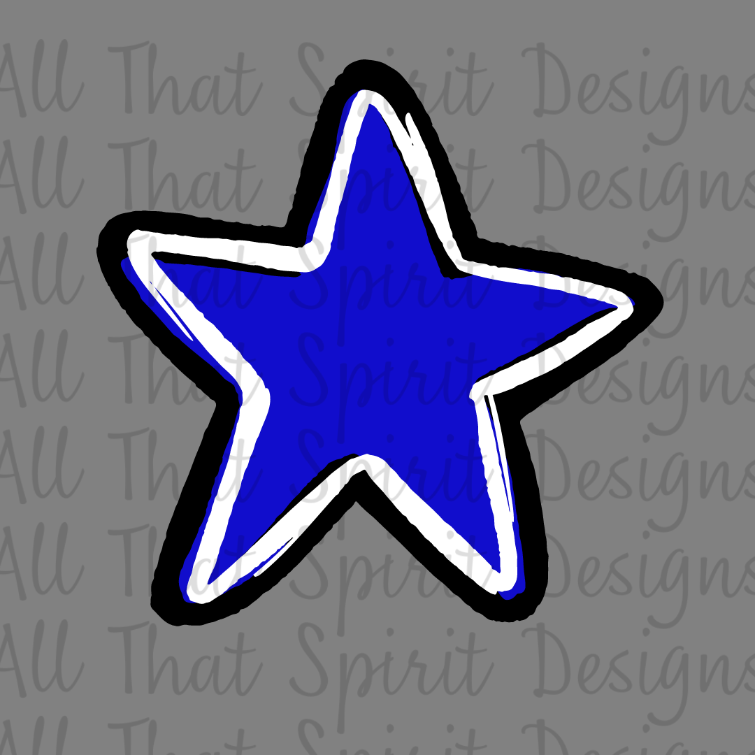 Let's Go Wildcats- Blue, White, Black