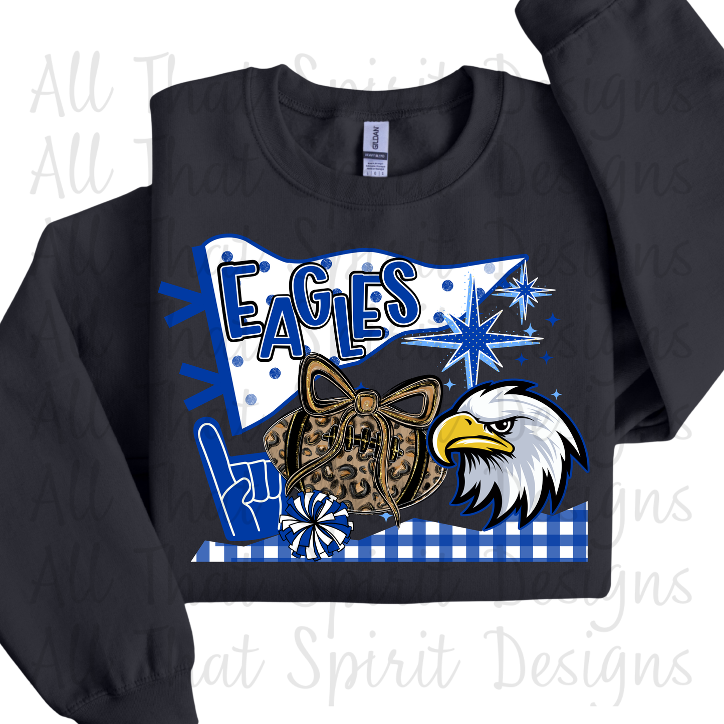 Eagles Blue and White Pennant
