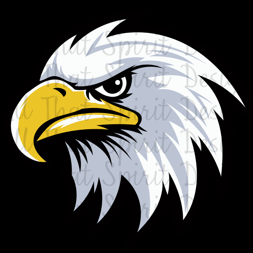 Mascot Spirit Purple and Gold Eagles