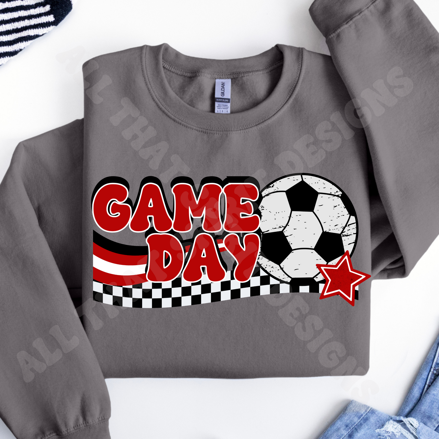Red Game Day Soccer