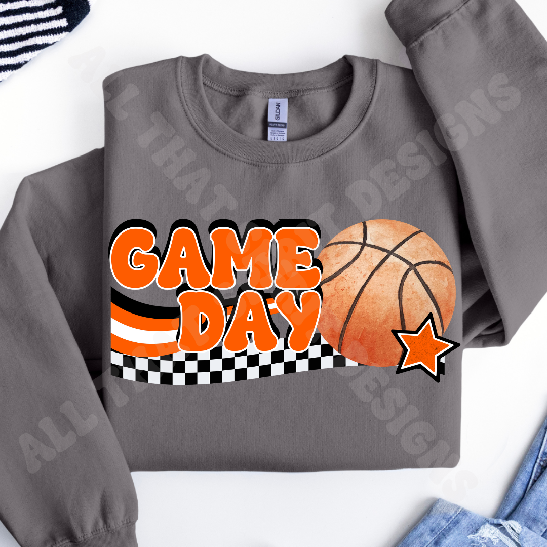 Orange Game Day Basketball