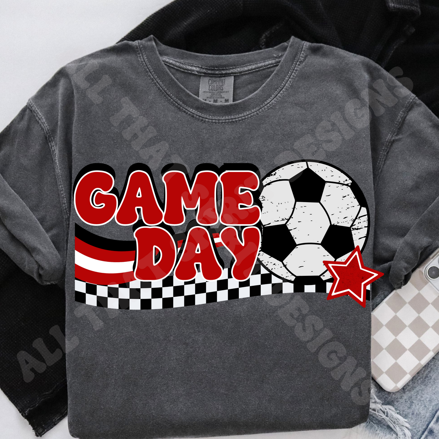 Red Game Day Soccer