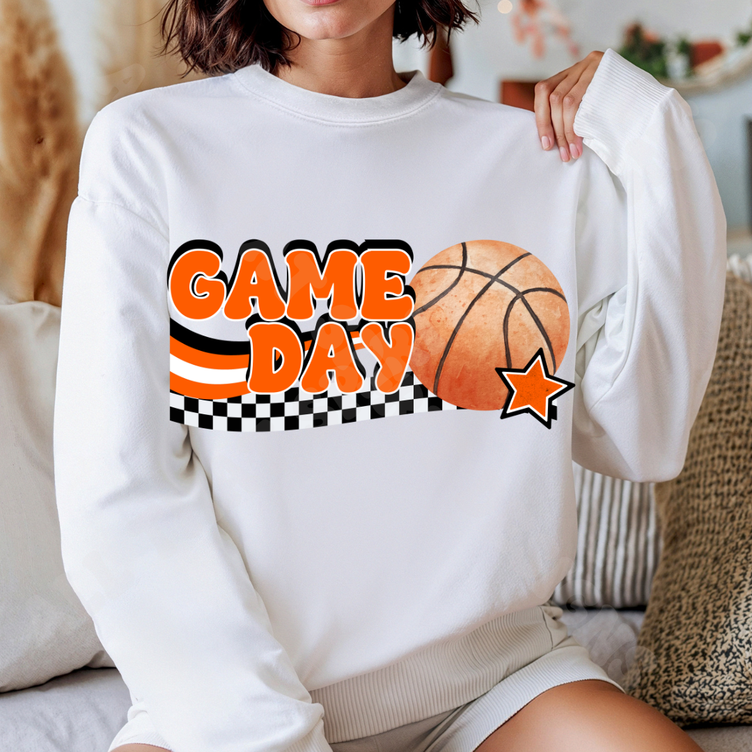 Orange Game Day Basketball