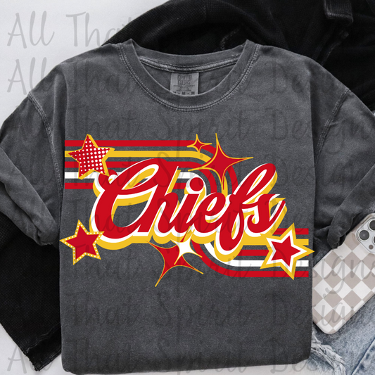 Retro Chiefs Yellow Gold Red White