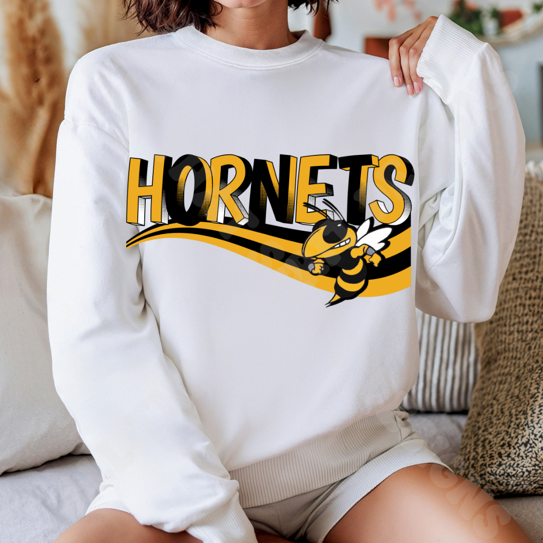 Retro Hornets Yellow Gold Mascot