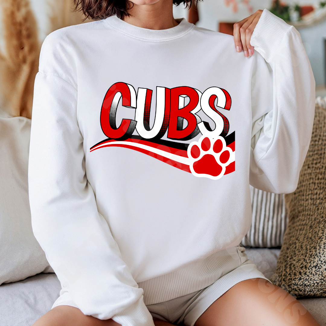 Retro Cubs Red Mascot