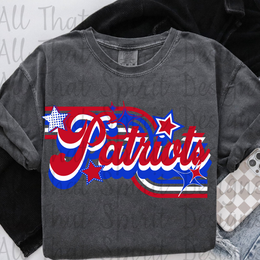 Retro Patriots Red White Blue
