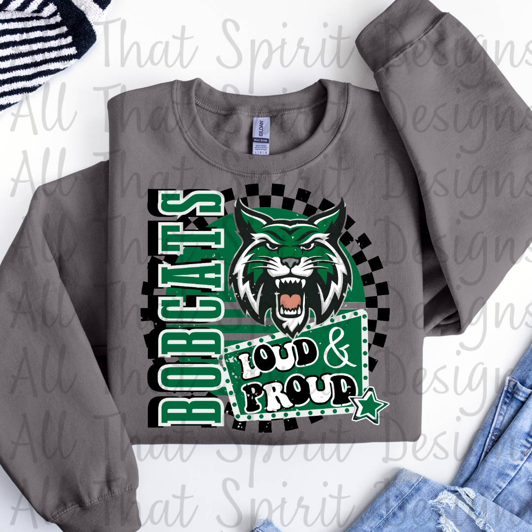 Loud and Proud Green Bobcats