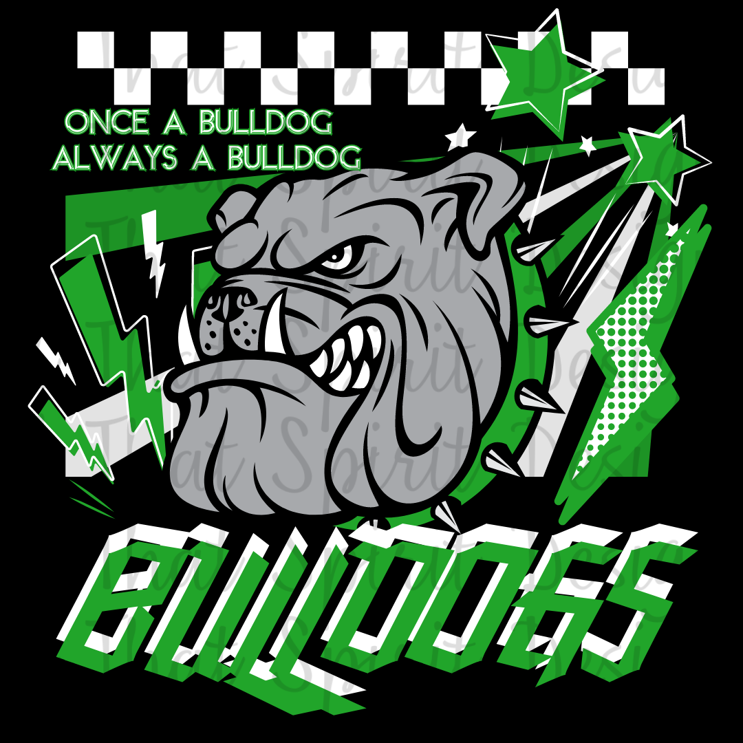 Mascot Spirit Green Bulldogs