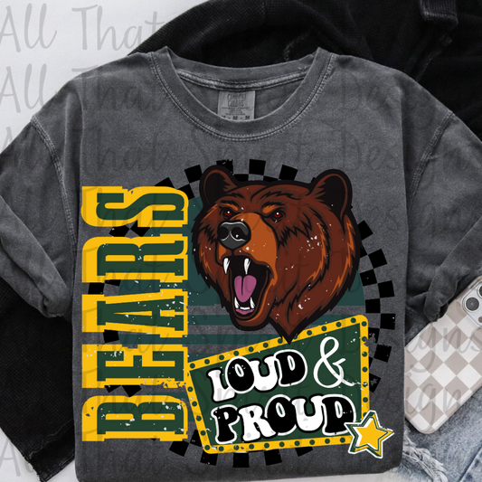 Loud and Proud Green and Yellow Bears