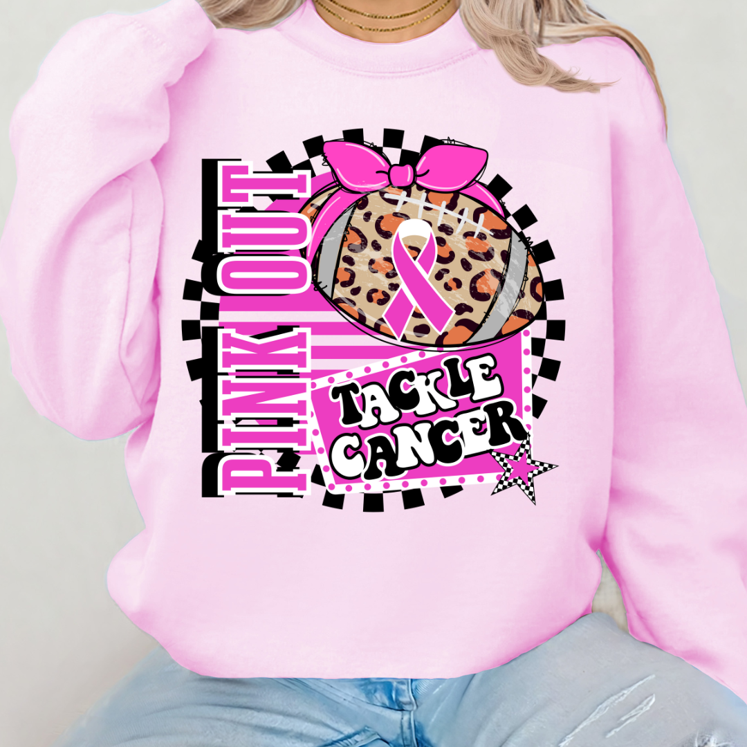 Pink Out Leopard Tackle Cancer