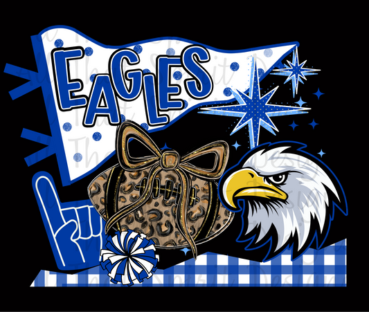 Eagles Blue and White Pennant