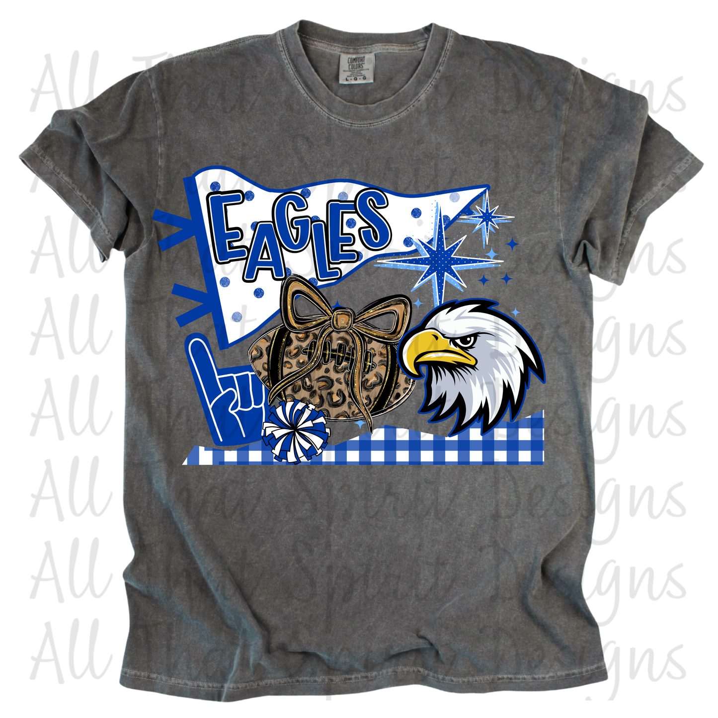 Eagles Blue and White Pennant