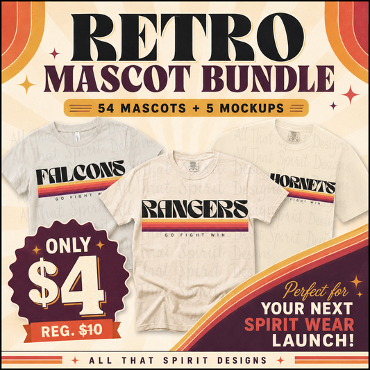 Retro Mascot Bundle-54 Mascots